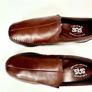 SAS Women’s Dream Brown Leather Slip On Loafers Size 5.5. Made in USA Dream Slip On Loafer | SAS Shoes main image 3
